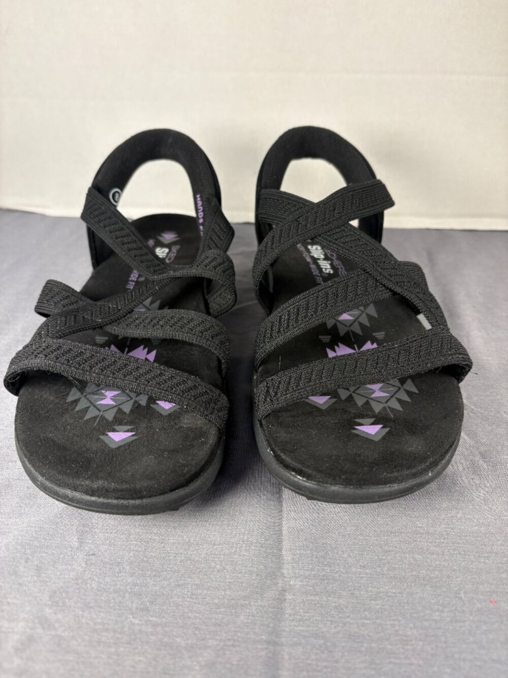Skechers Hands Free Slip-ins: Reggae Slim Stretch Flex. Women's size 8W